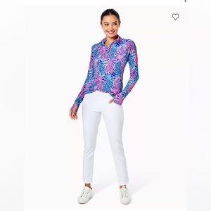 NWT Lilly Pulitzer Luxletic Resort White Corso Pants